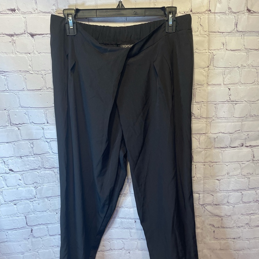 Top shop black harem trousers